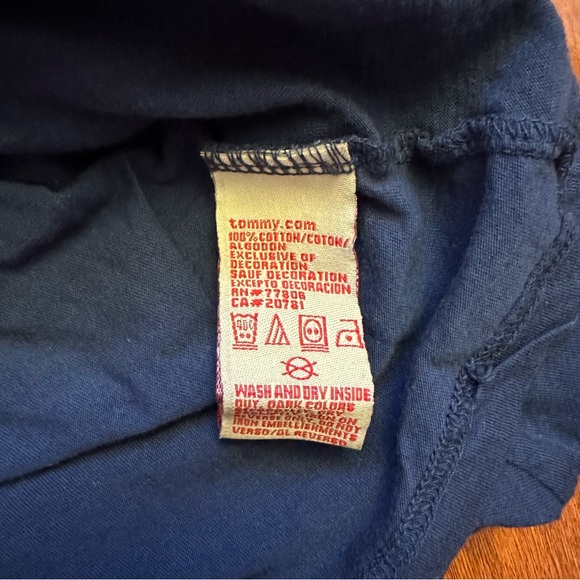 Women’s Tommy Jeans Navy Blue 100% Cotton Short Sleeve Shirt - Picture 5 of 7